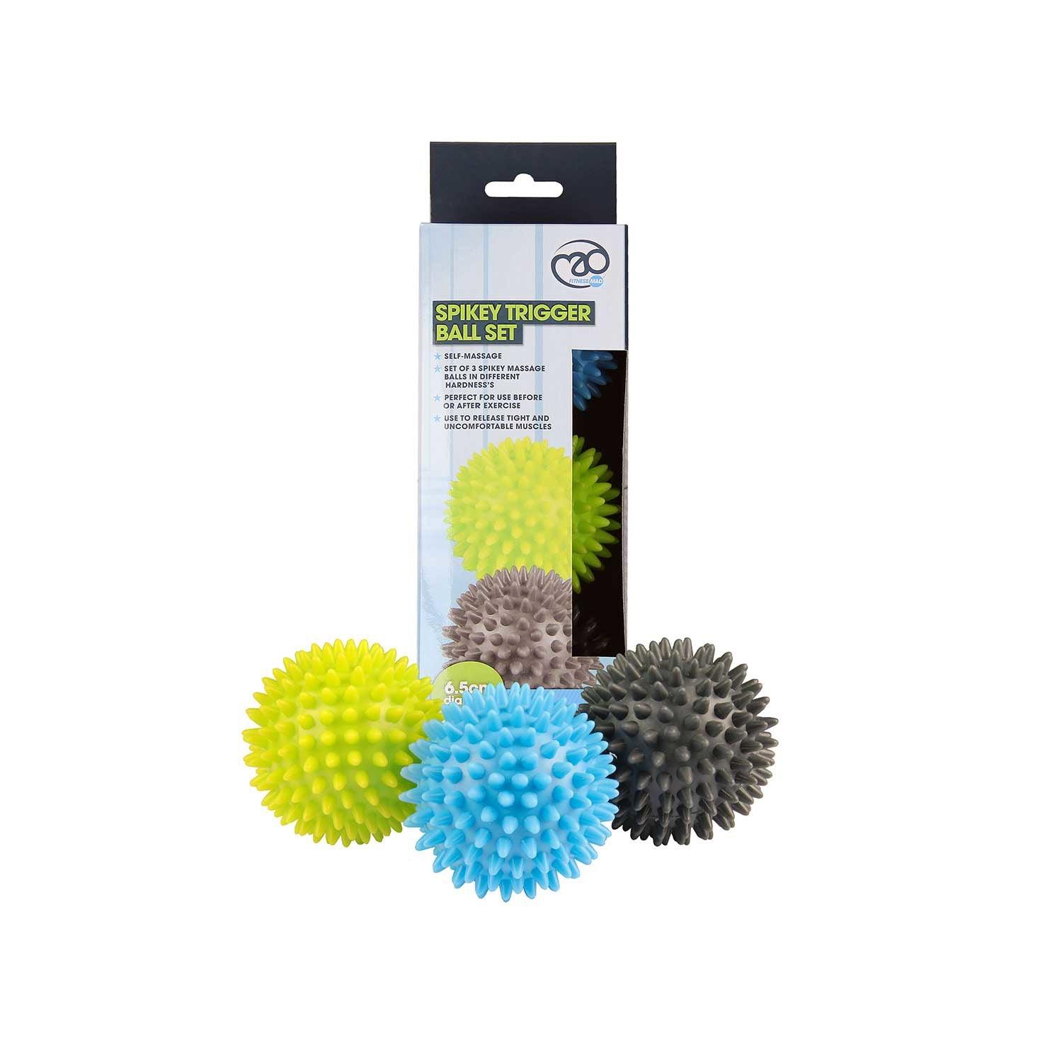 Fitness-Mad | Unisex Spiky Massage Ball - Set of 3 - RINGMASTER SPORTS - Made For Champions