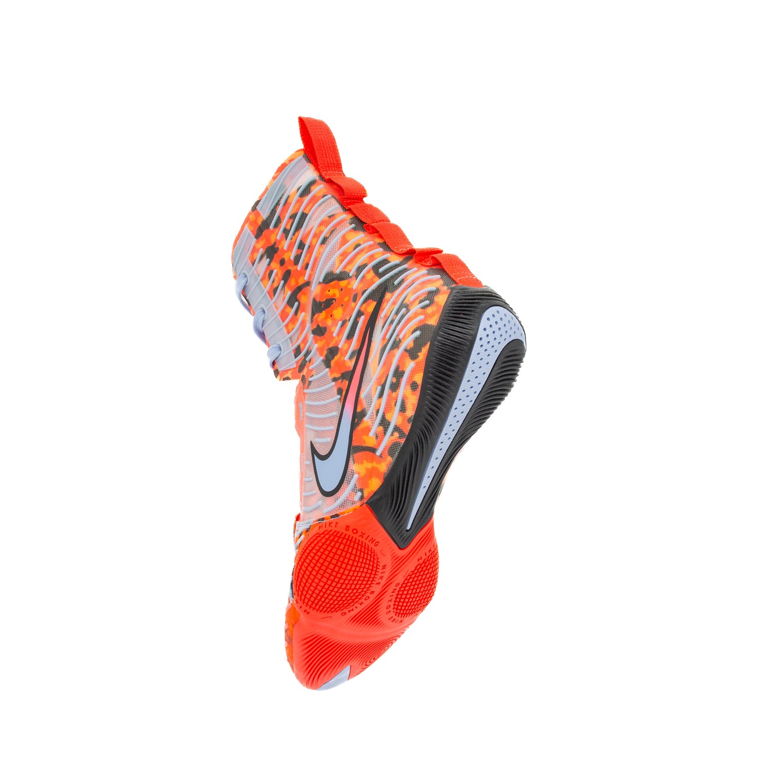 Nike HyperKO 3 Boxing Shoes showing integrated lace garage and collar holder