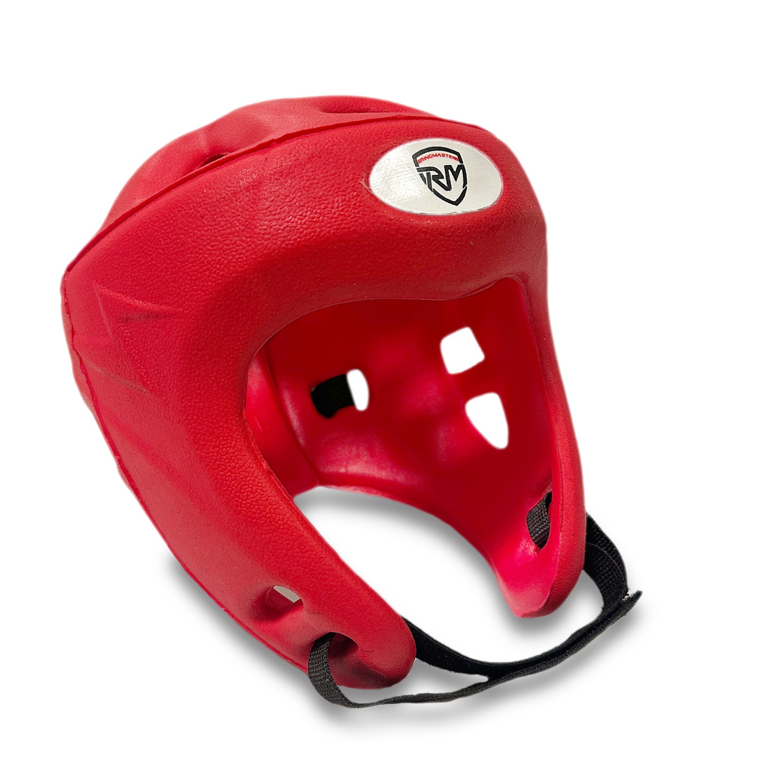 red RingMaster Sports headguard during martial arts training session.