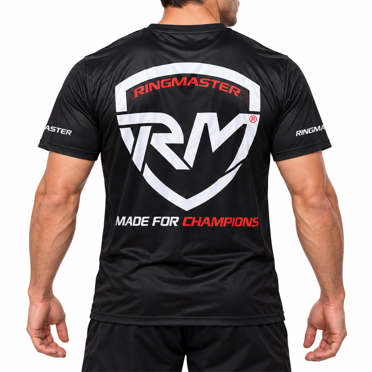 Back view of RingMaster Sports Boxing Shadow Champions T-Shirt showing mesh material