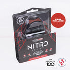 SAFEJAWZ Nitro Mouthguard grey and yellow with protective storage case for hygiene and portability