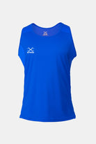 Sting Mettle Blue junior boxing singlet made from lightweight polyester fabric for breathable performance and comfort.