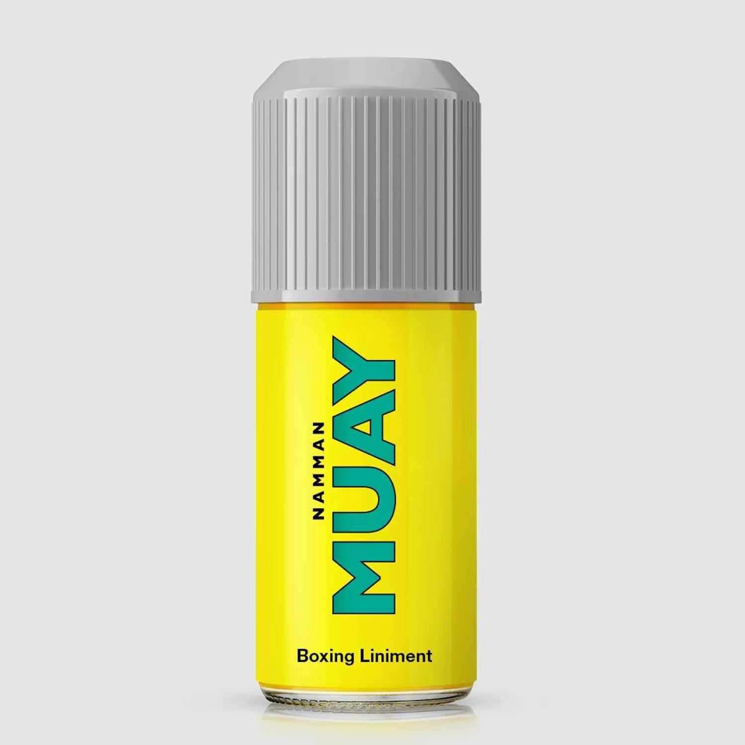 Thai liniment oil bottle for Muay Thai muscle warm up and sports massage use