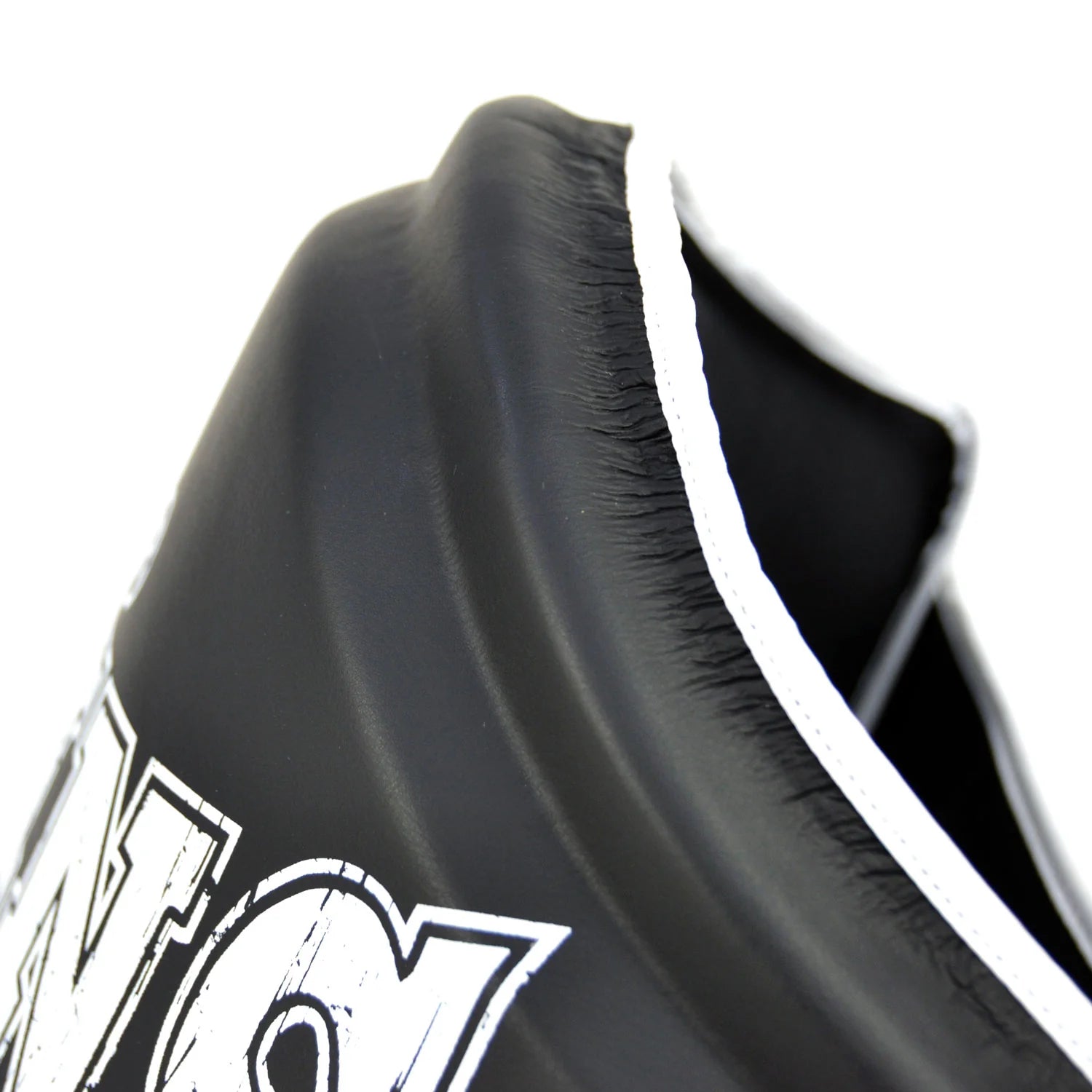 Close-up of reinforced front panel on Twins Muay Thai belly pad