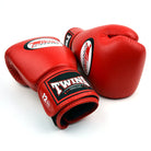 Twins BGVL4 Muay Thai sparring gloves with streamlined padding and secure Velcro strap