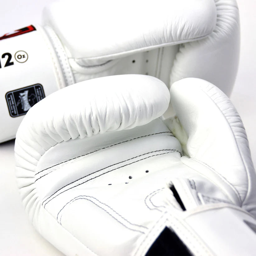 Twins Special BGVL3 Boxing Gloves White used for boxing Muay Thai kickboxing bag work pad work and sparring training