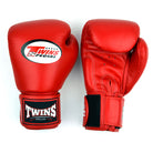 Twins Special BGVL4 Thai leather boxing gloves for Muay Thai, sparring, and training.