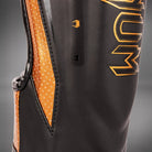 Ultra-durable Japanese microfiber Venum Elite Evo shin guards handcrafted in Thailand.