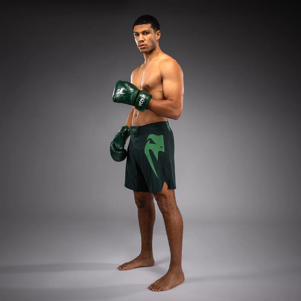 Venum Light 5.0 Fight short Forest Green Light Green used for MMA grappling striking and combat sports training sparring