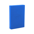 Yoga-Mad Full Yoga Block in blue made from non-slip, scratch-resistant EVA foam for stability and comfort.