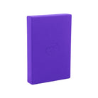 Yoga-Mad Full Yoga Block in purple made from durable non-slip EVA foam for yoga balance and posture support.