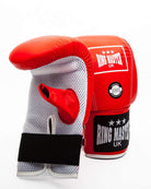 RingMaster Sports Bag Mitts Genuine Leather Red Image 3