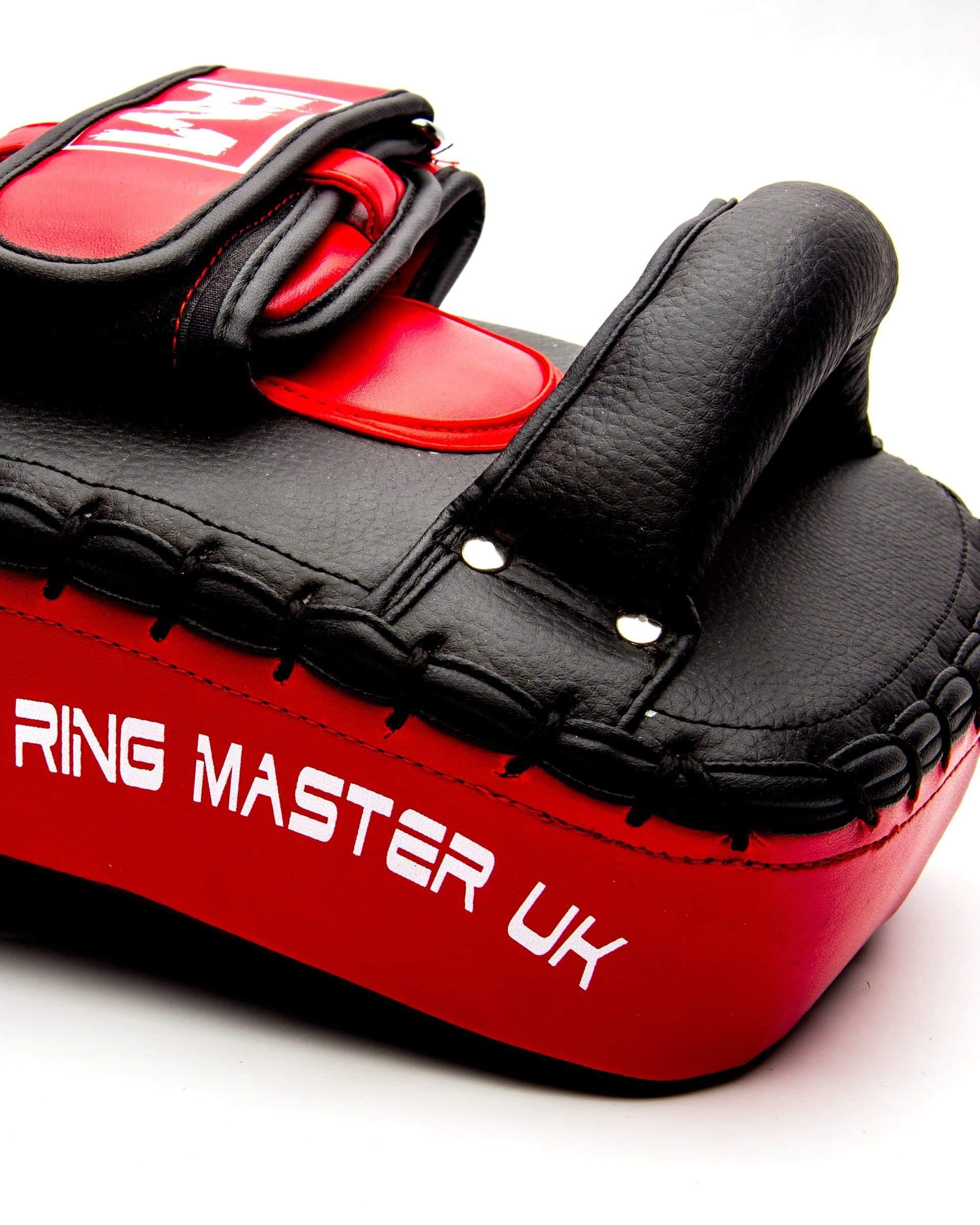 RingMaster Sports One Size Arm Pads Synthetic Leather Black and Red (Single Item) Image 1