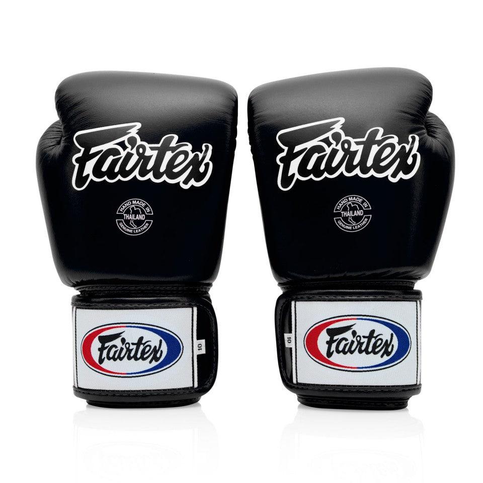 Fairtex Black Velcro Boxing Gloves - RINGMASTER SPORTS - Made For Champions