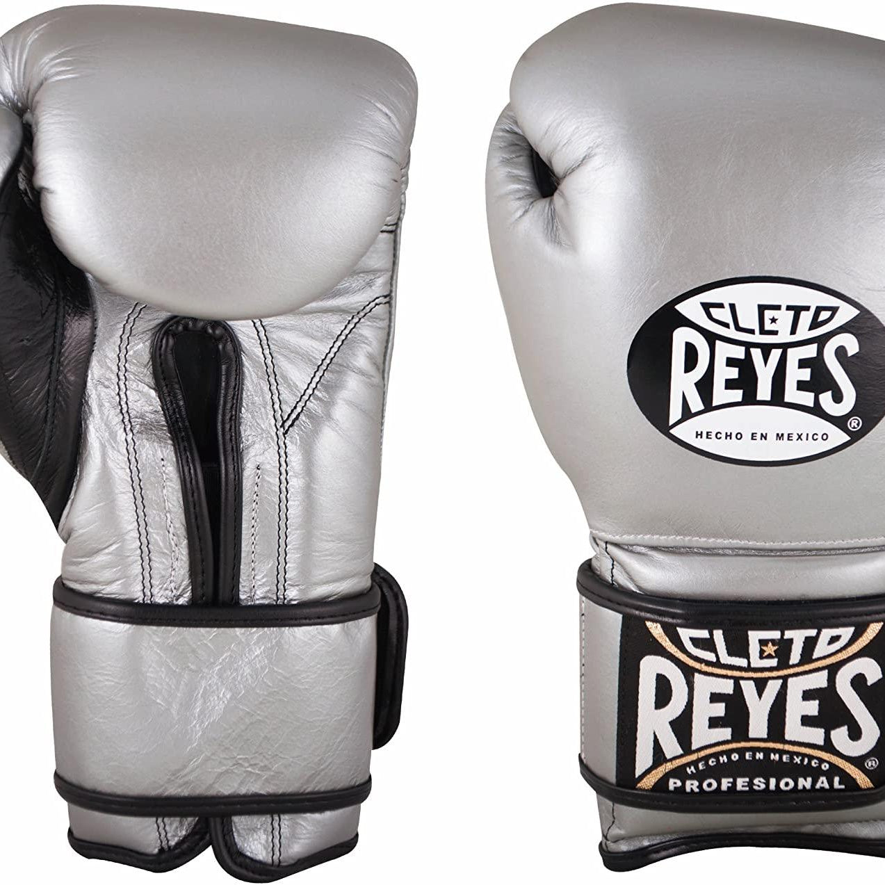 CLETO REYES VELCRO BOXING GLOVES Silver- RingMaster Sports