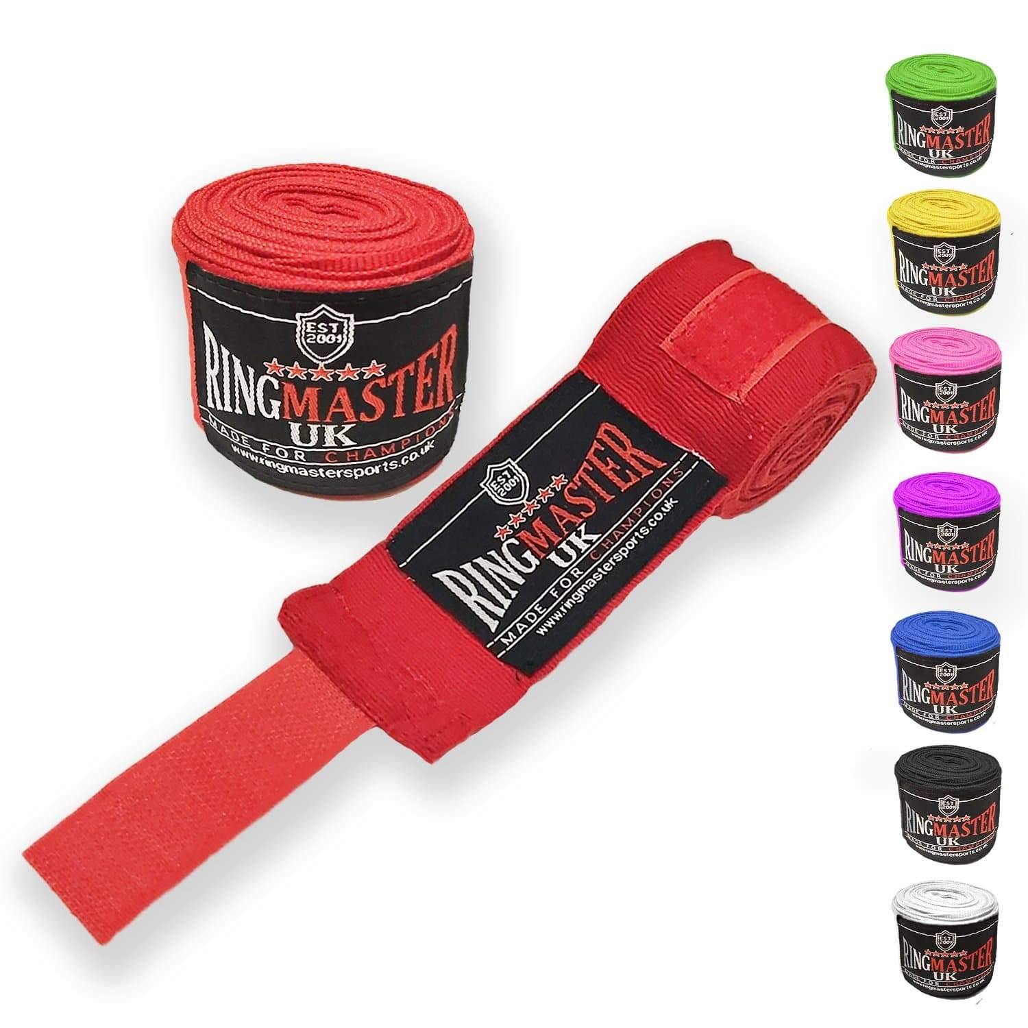 RingMaster Sports Hand Wraps, Boxing Equipment, muay thai hand wraps, handwraps for boxing, hand straps, best boxing hand wraps, best boxing wraps, boxing tape for hands, boxing handwraps, quick wraps, mma hand wraps, boxing inner gloves, muay thai wraps, hand wraps, boxing wraps, boxing hand wraps, boxing wrist wraps Red