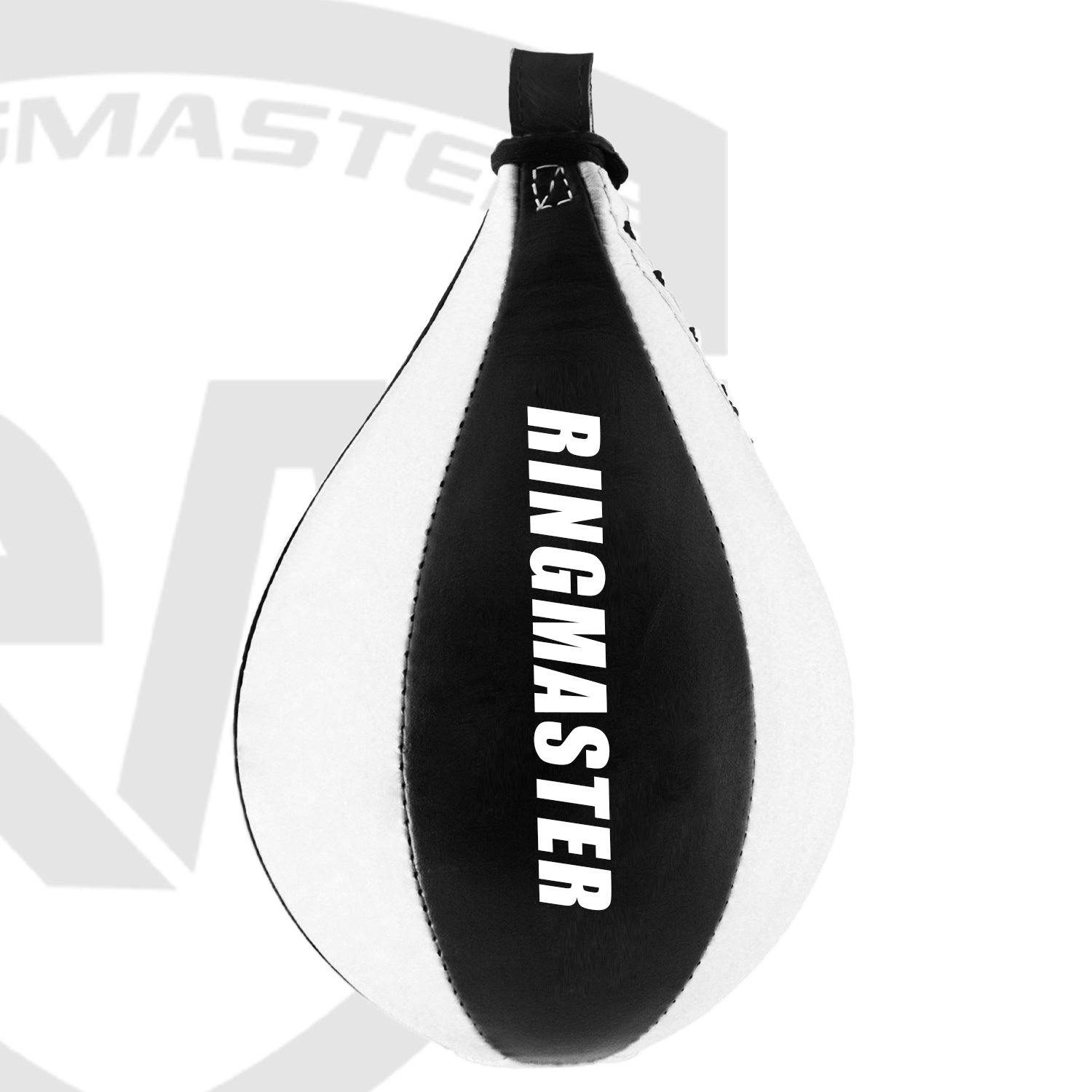 RingMaster Sports Speed Ball Synthetic Leather White/Black - RingMaster Sports
