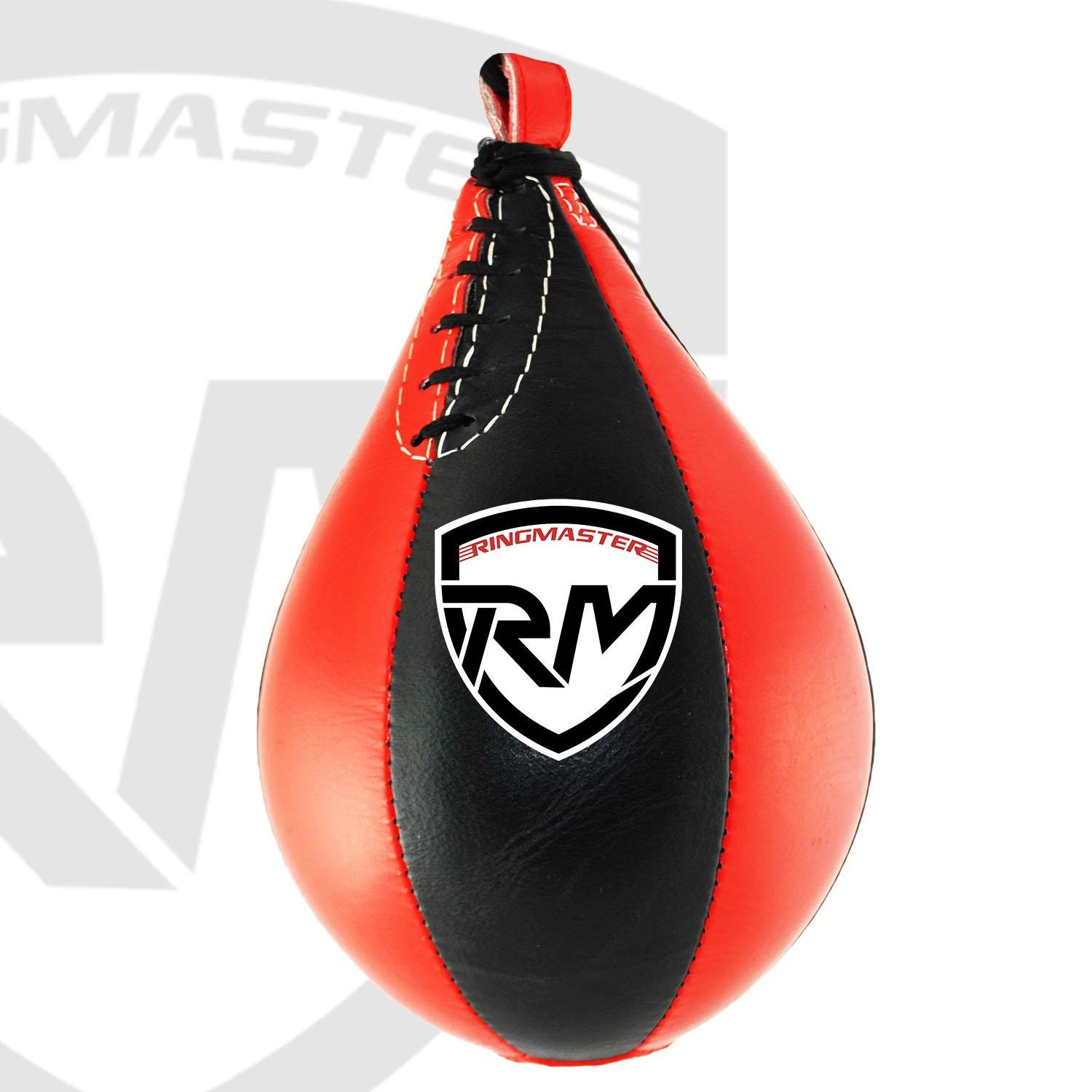 RingMaster Sports Speed Ball Synthetic Leather Red/Black - RingMaster Sports