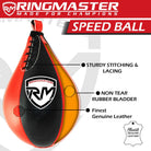 RingMaster Sports Speed Ball Synthetic Leather Red/Black - RingMaster Sports