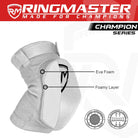 RingMaster Sports Elbow Pads Champion Series White - RINGMASTER SPORTS - Made For Champions