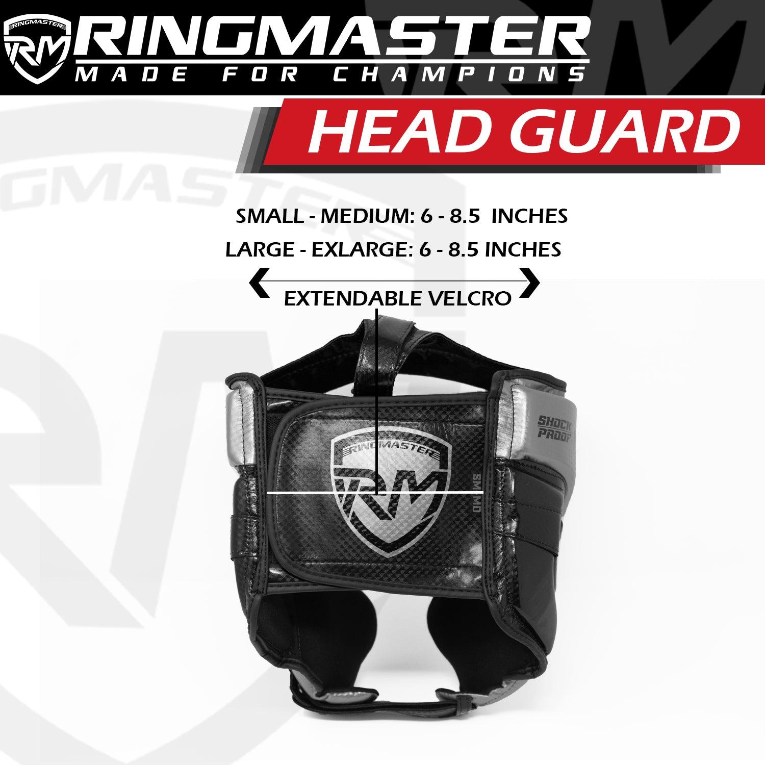 Ringmaster Head guard Boxing, Best boxing head guard, boxing head guard uk, MMA head guard, boxing headgear, MArtial Arts head guard, boxing head guard full face, Boxing head guard for sale, face guard boxing, Black and Silver Head guard, RingMaster Sports Boxing Head Guard SHK2.0 Series Black and Silver image 4