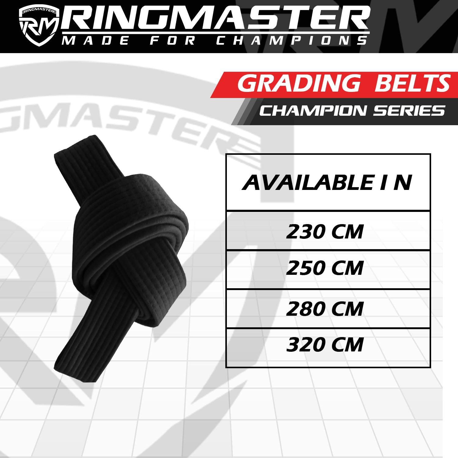 RingMaster Sports Plain Coloured Belts Champion Series - RINGMASTER SPORTS - Made For Champions