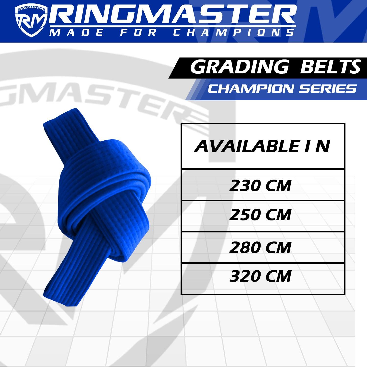 RingMaster Sports Plain Coloured Belts Champion Series - RINGMASTER SPORTS - Made For Champions