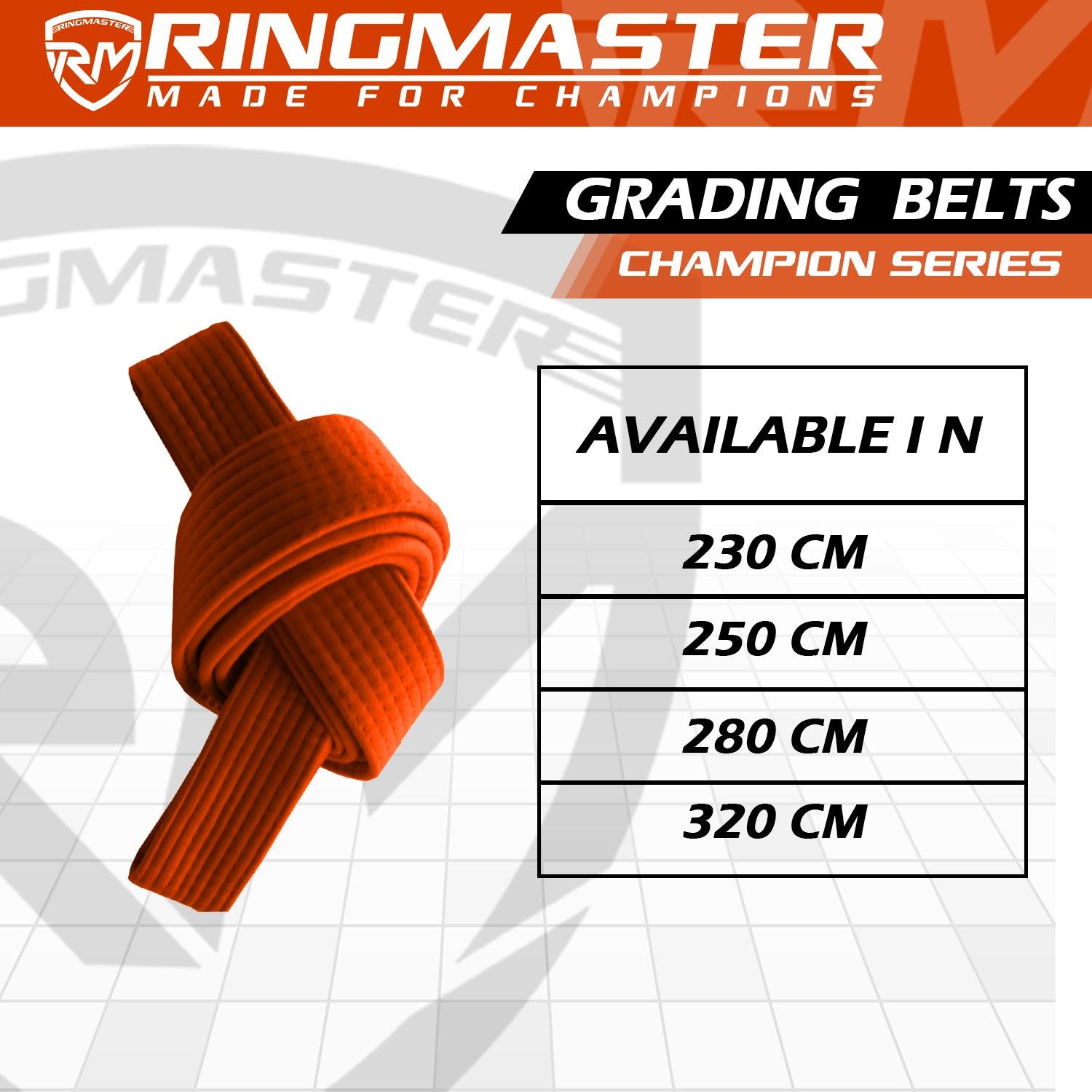 RingMaster Sports Plain Coloured Belts Champion Series - RINGMASTER SPORTS - Made For Champions