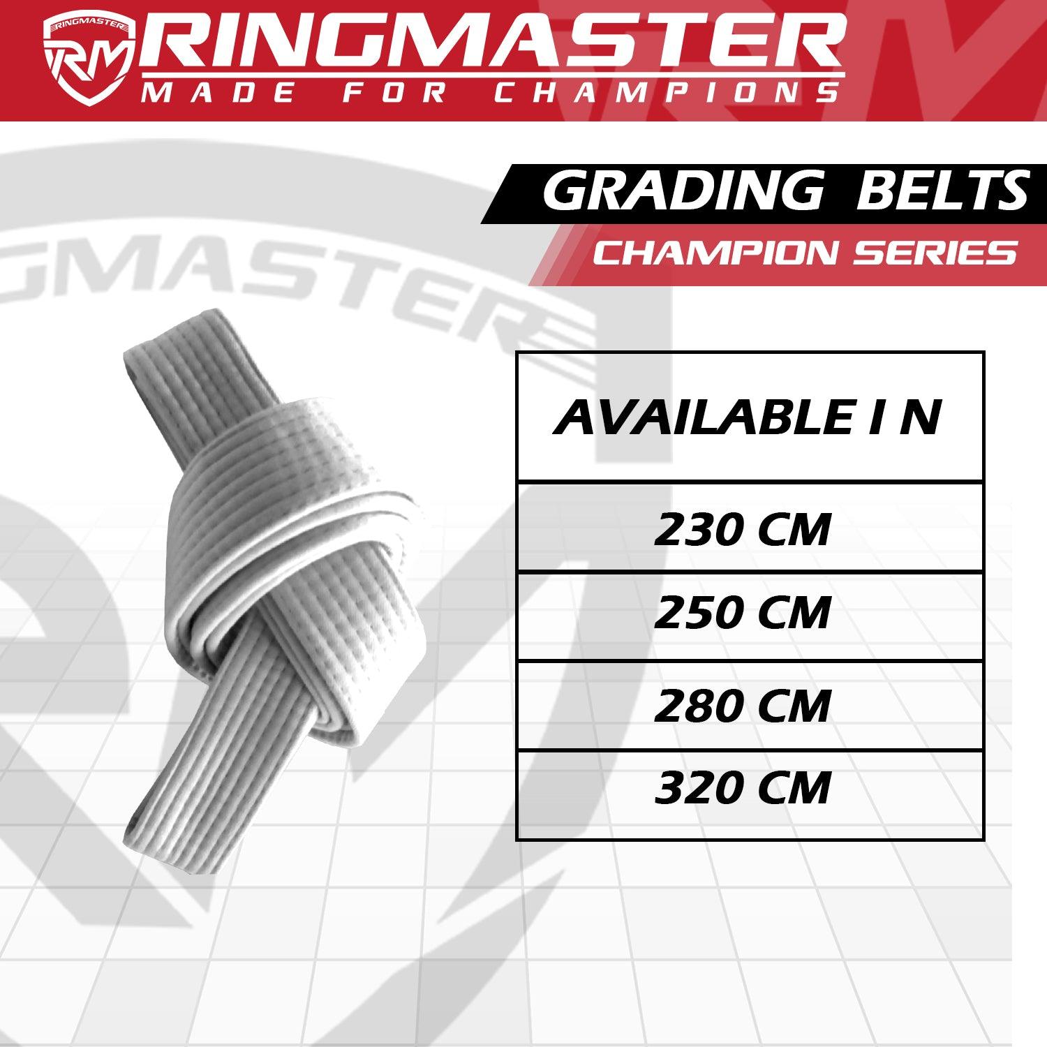 RingMaster Sports Plain Coloured Belts Champion Series - RINGMASTER SPORTS - Made For Champions