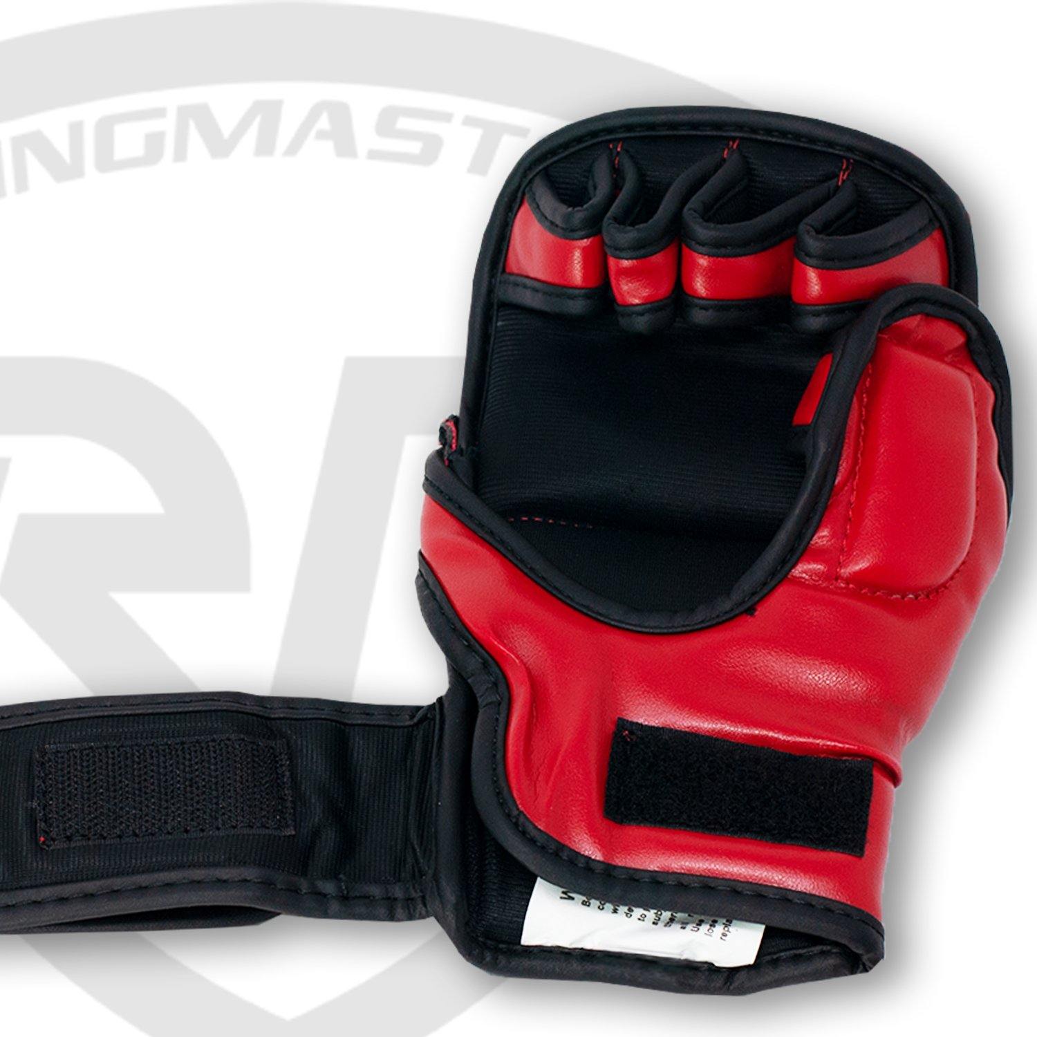 RingMaster Sports Warrior Series MMA Gloves 8oz Red - RingMaster Sports