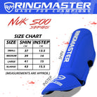 RingMaster Sports Shin Instep Guard Nuk Soo Series Blue - RINGMASTER SPORTS - Made For Champions