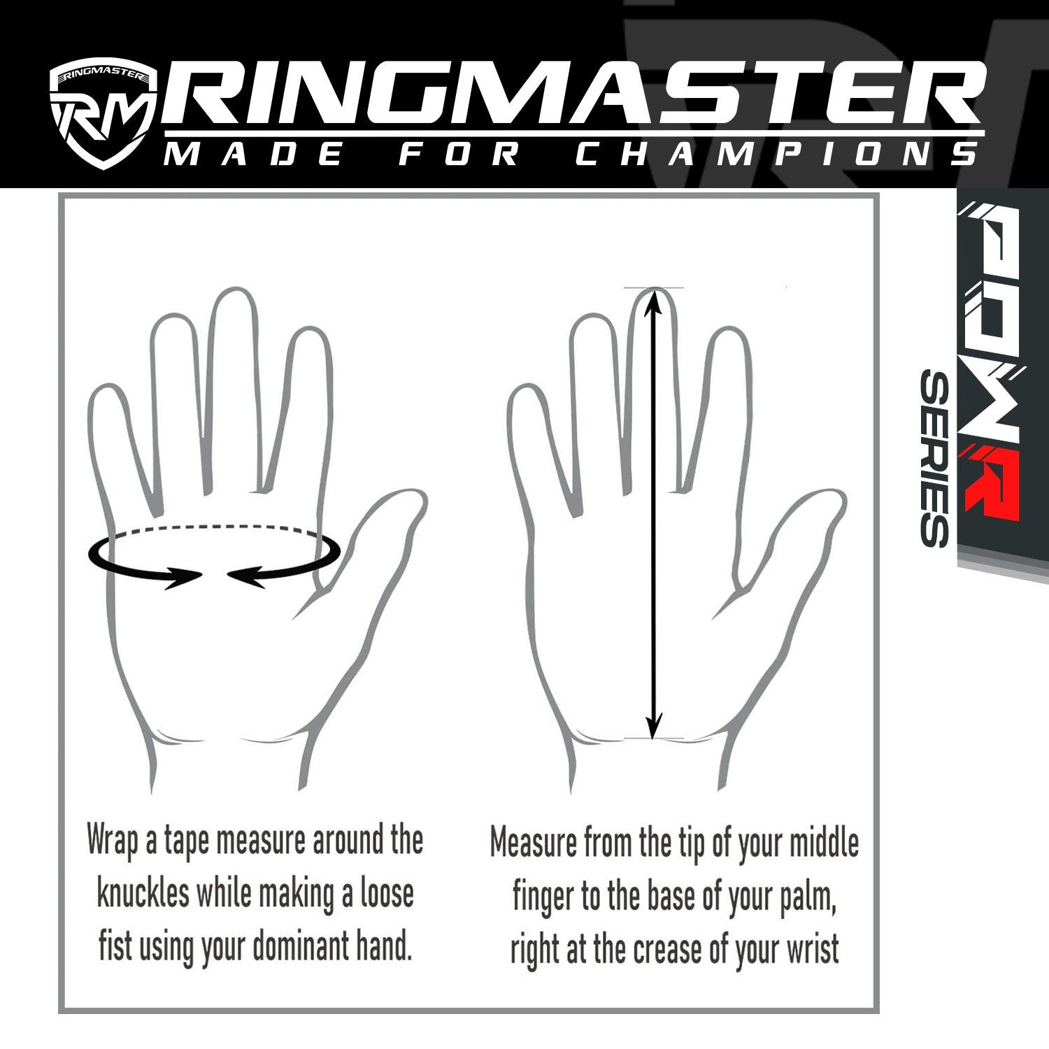 RingMaster Sports PowR Gym Training Gloves Grey Camo - RingMaster Sports