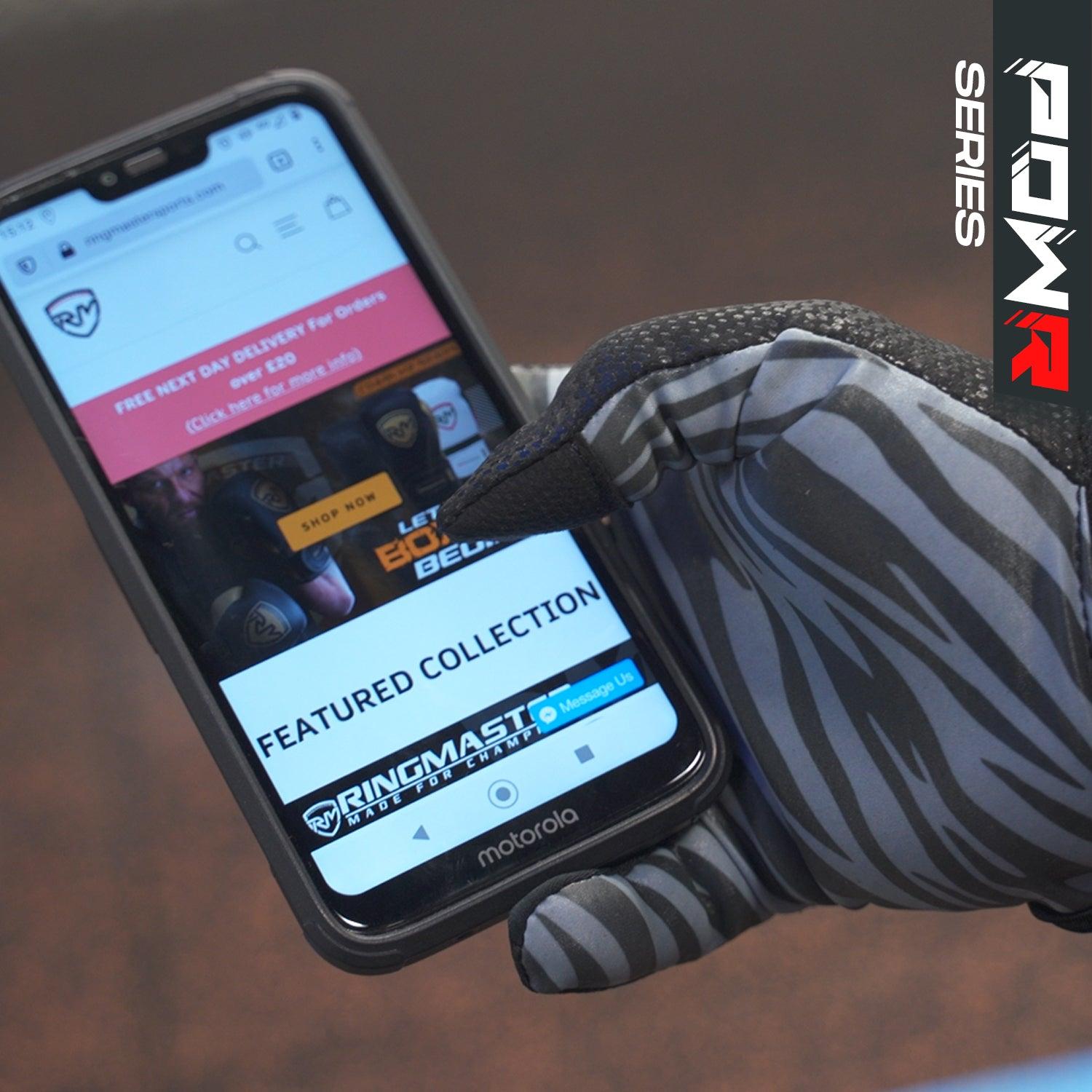 RingMaster Sports PowR Gym Training Gloves Grey Camo - RingMaster Sports