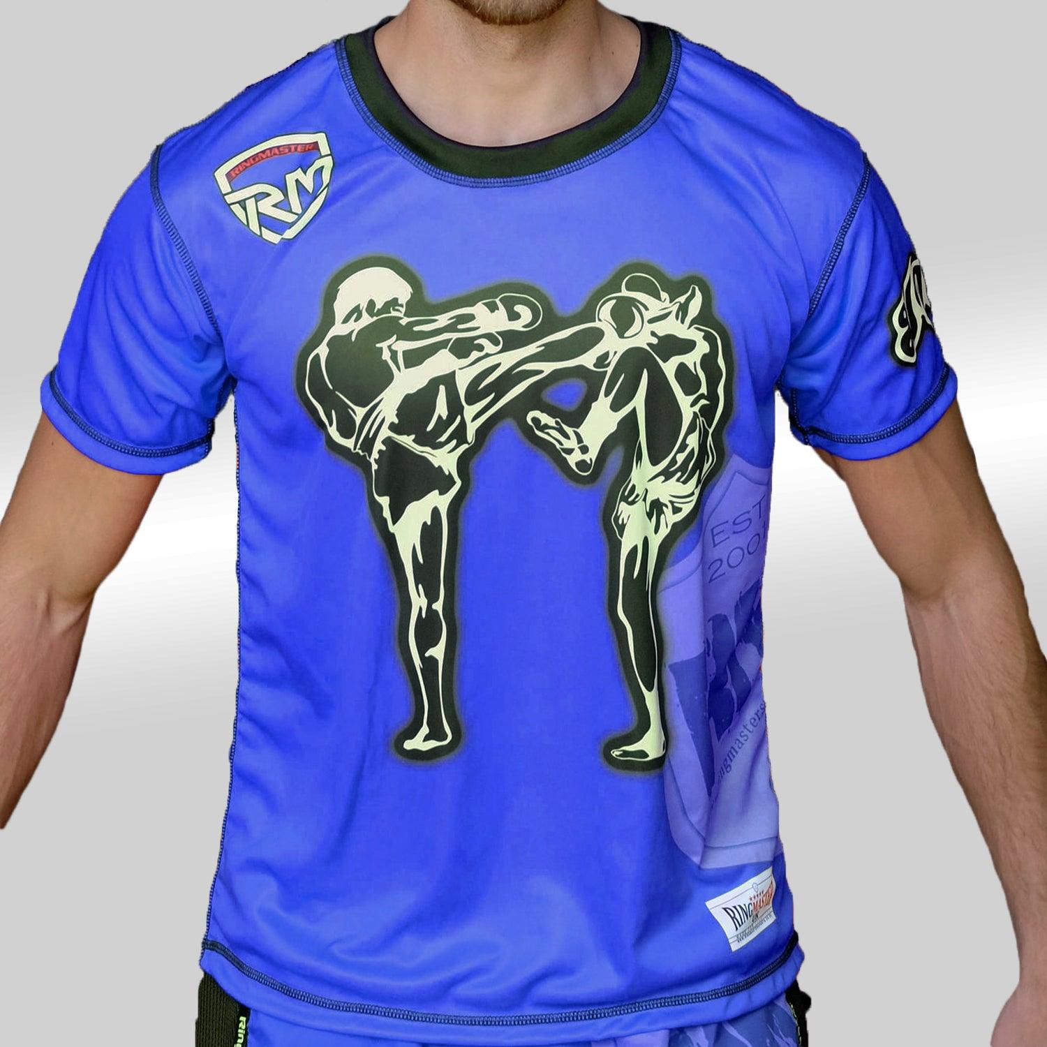 RingMaster Sports Warrior Kickboxing T-Shirt Blue - RingMaster Sports 1