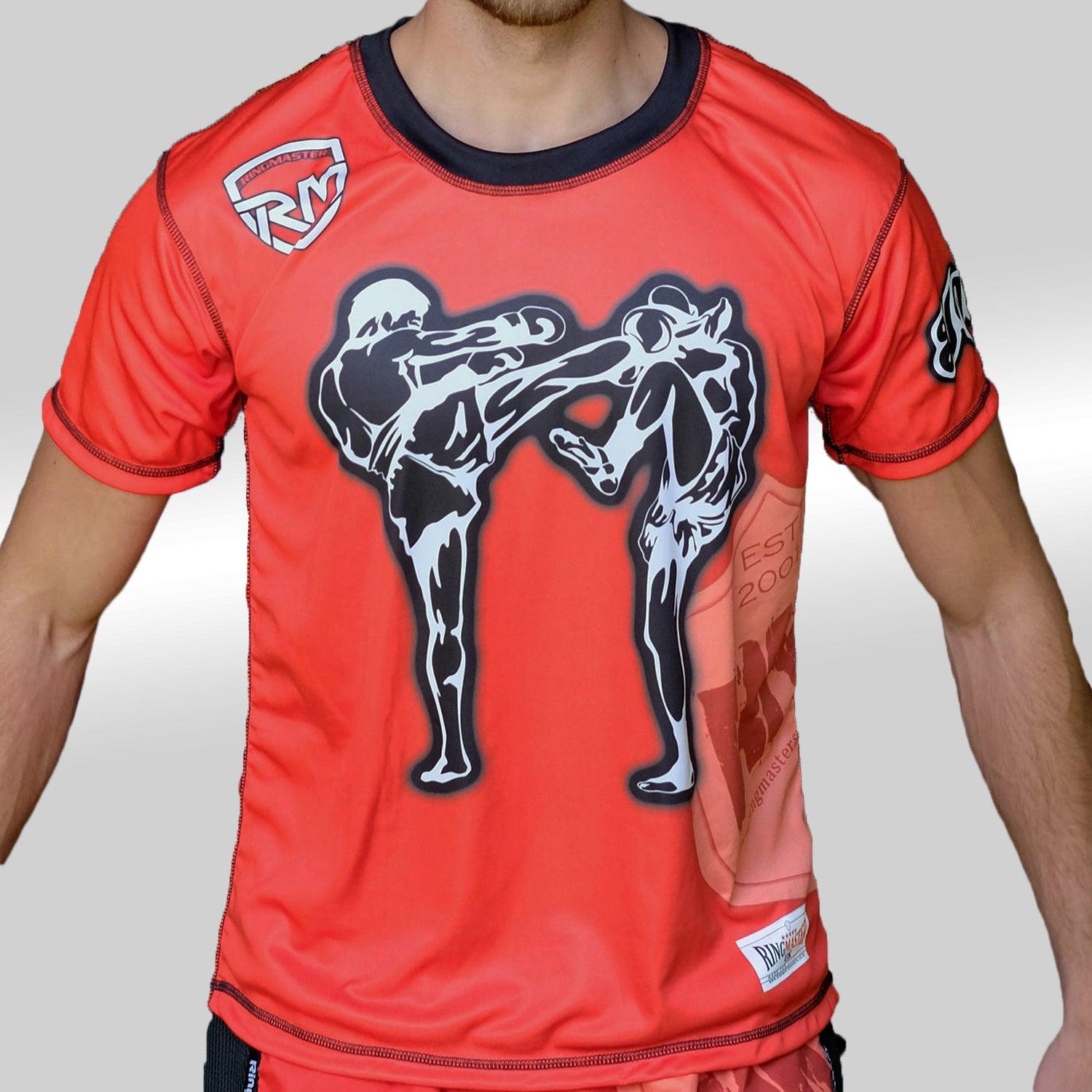 RingMaster Sports Warrior Kickboxing T-Shirt Red - RingMaster Sports image 1