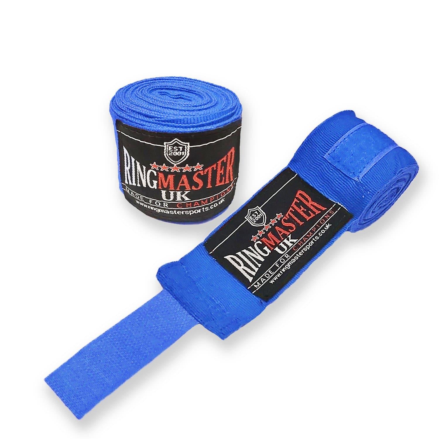 RingMaster Sports Hand Wraps, Boxing Equipment, muay thai hand wraps, handwraps for boxing, hand straps, best boxing hand wraps, best boxing wraps, boxing tape for hands, boxing handwraps, quick wraps, mma hand wraps, boxing inner gloves, muay thai wraps, hand wraps, boxing wraps, boxing hand wraps, boxing wrist wraps Blue