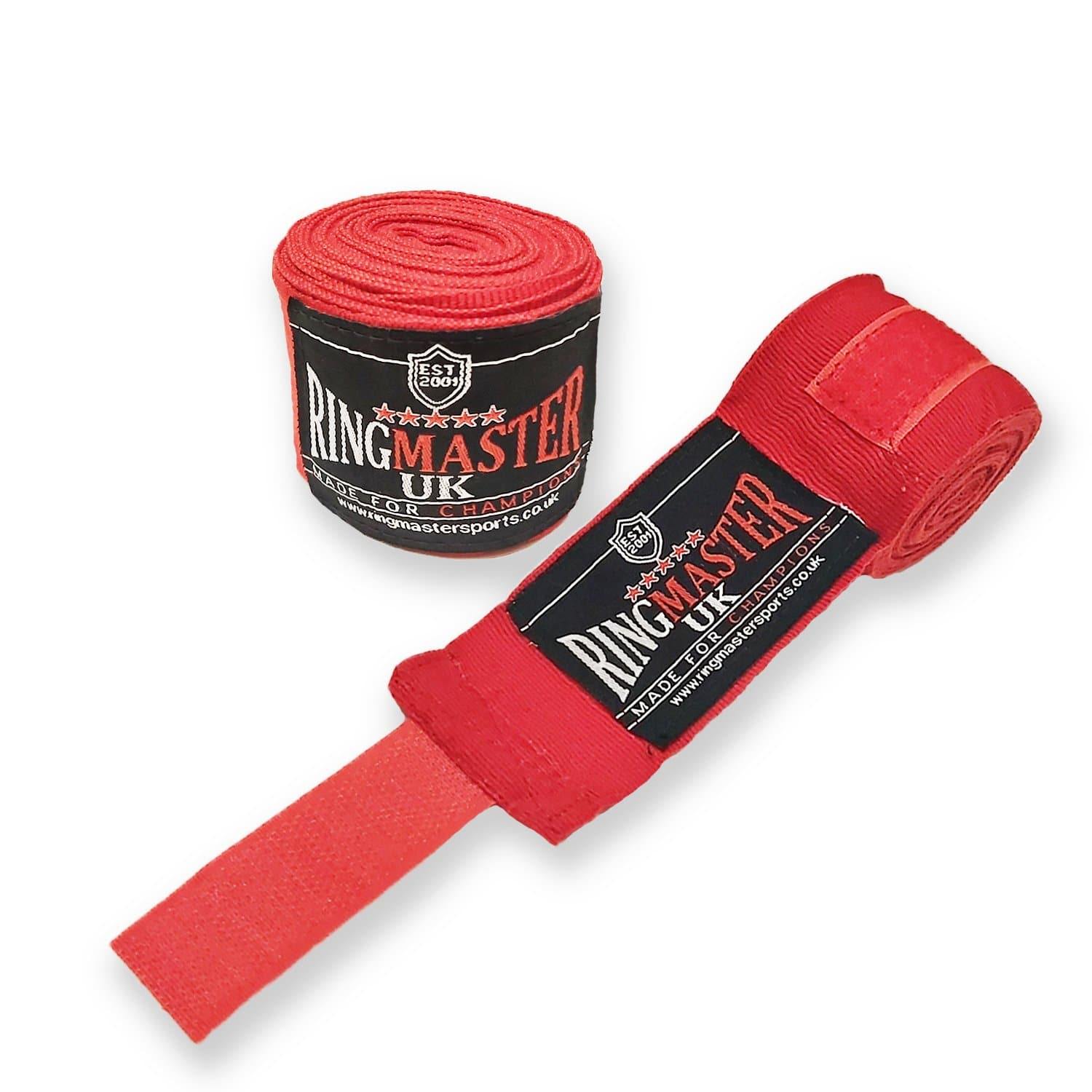 RingMaster Sports Hand Wraps, Boxing Equipment, muay thai hand wraps, handwraps for boxing, hand straps, best boxing hand wraps, best boxing wraps, boxing tape for hands, boxing handwraps, quick wraps, mma hand wraps, boxing inner gloves, muay thai wraps, hand wraps, boxing wraps, boxing hand wraps, boxing wrist wraps Red
