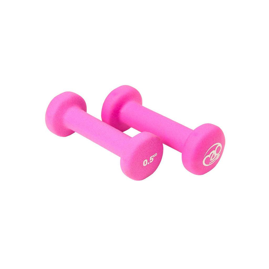 0.5kg Neoprene Dumbbells - Pink (Pair) - RINGMASTER SPORTS - Made For Champions