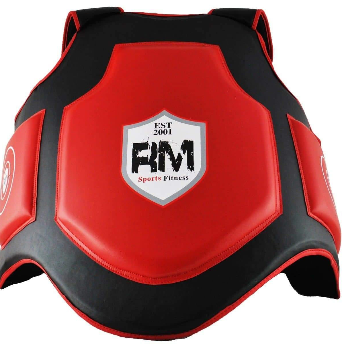 Black and Red One Size Genuine Leather RingMaster Sports Body Protectors Image5