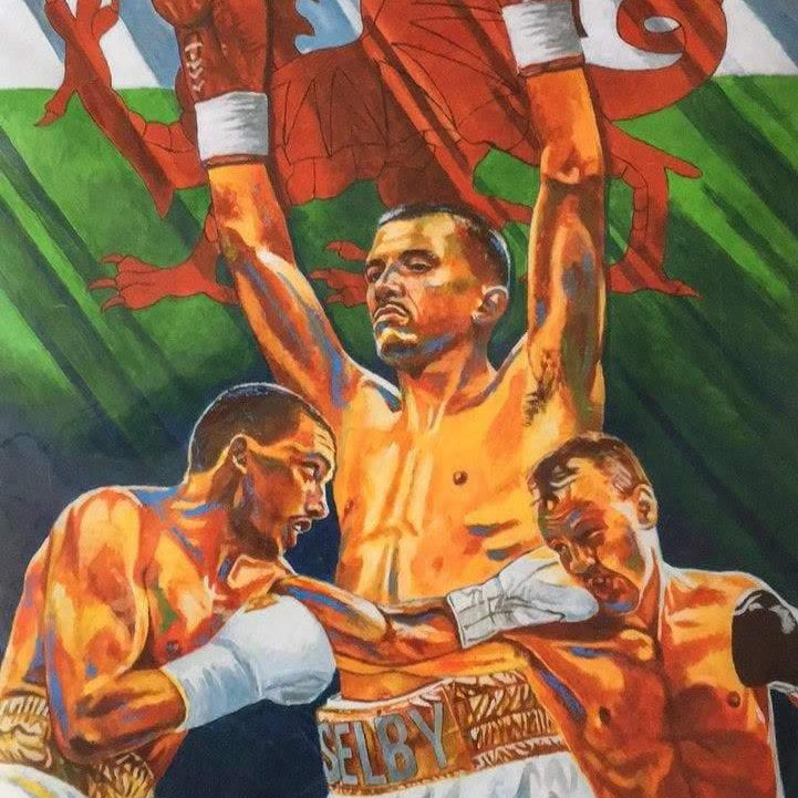 **Signed & Framed** Lee Selby Limited Edition Original Painting Print Poster By Patrick J. Killian - RINGMASTER SPORTS - Made For Champions
