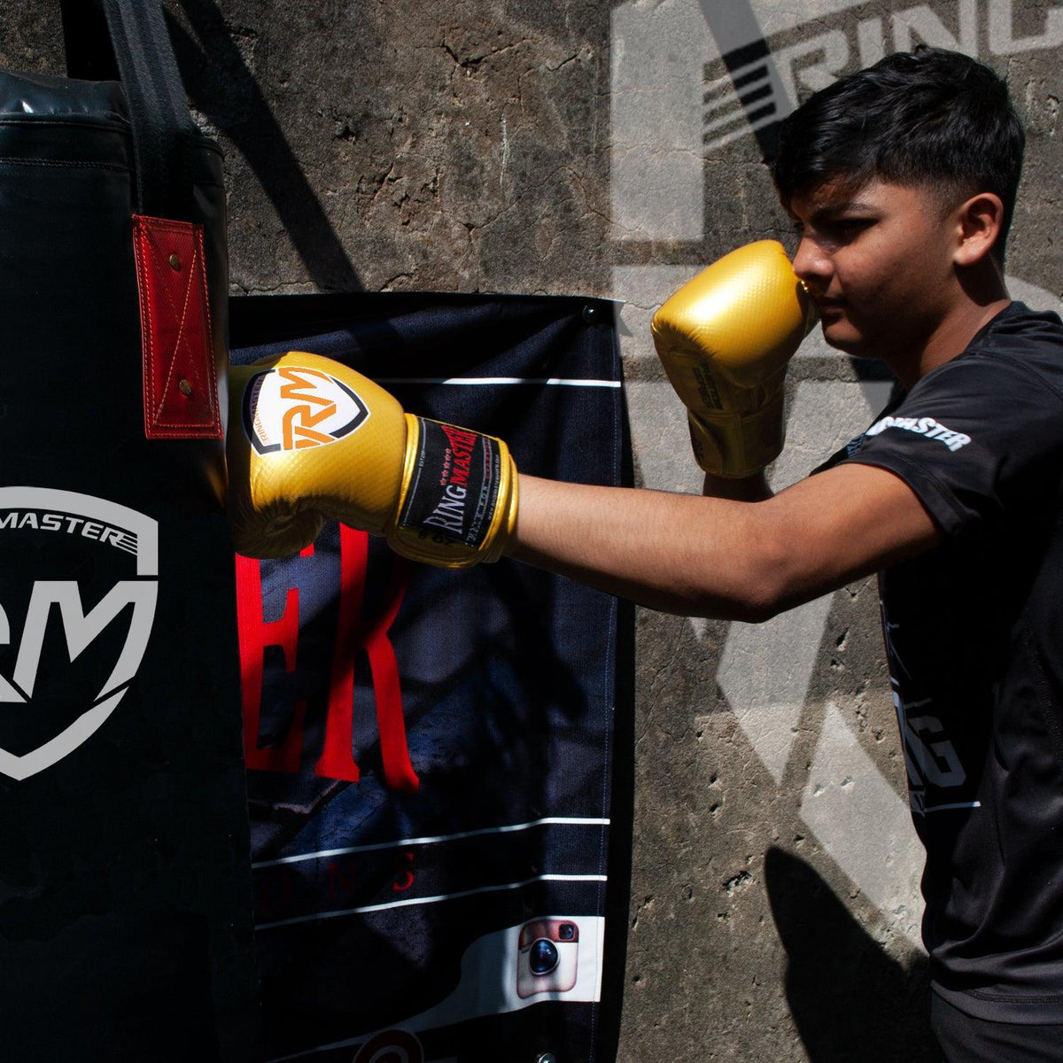 RingMaster Phenom gold kids boxing gloves in 2 oz to 8 oz options