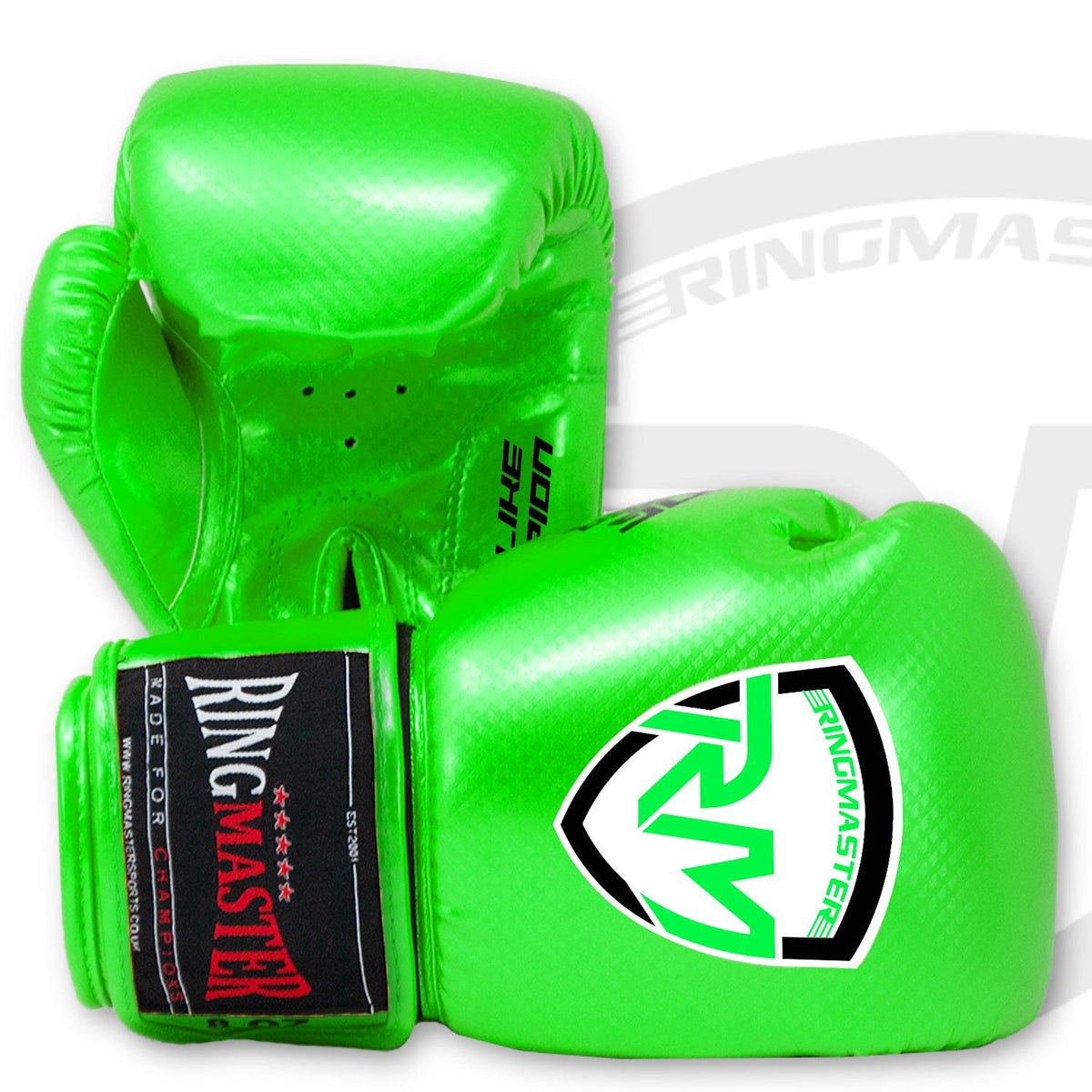 RingMaster Sports green kids boxing training gloves