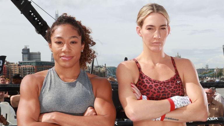 Mikaela Mayer and Alycia Baumgardner, Mikaela Mayer, Alycia Baumgardner, boxing, boxing equipment, ringmaster sports, made for champions, ao arena, manchester