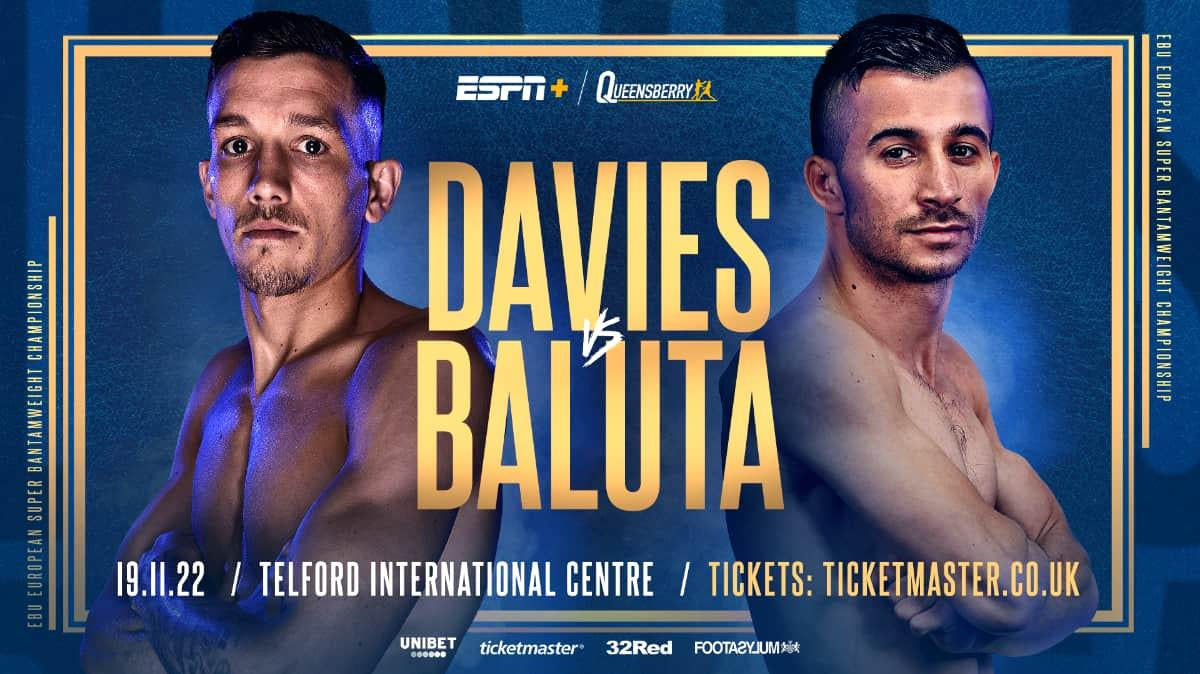 Liam Davies vs Ionut Baluta, Liam Davies, Ionut Baluta, boxing, boxing equipment, ringmaster sports, made for champions, Telford 