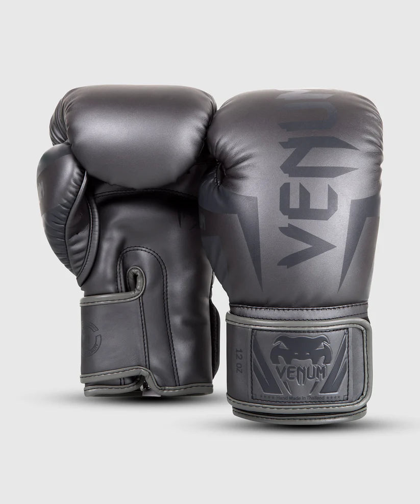Venum Elite Boxing Gloves - Grey/Grey image 2