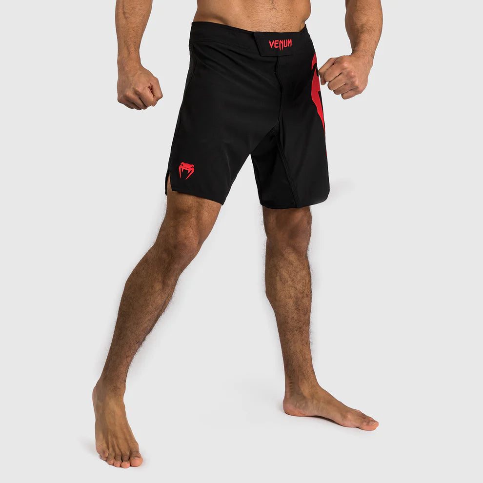 Venum Light 5.0 Fight Shorts - Black/Red Image 2