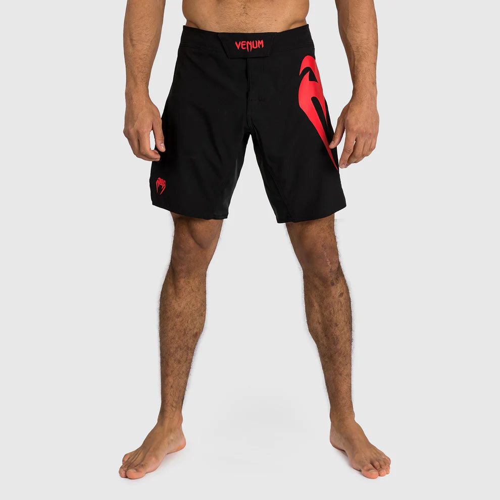 Venum Light 5.0 Fight Shorts - Black/Red Image 1