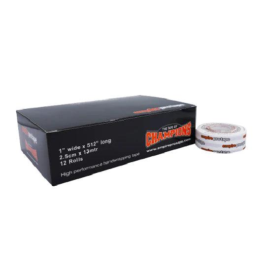 Empire Pro Tapes 2.5cm Box of 12 - RINGMASTER SPORTS - Made For Champions
