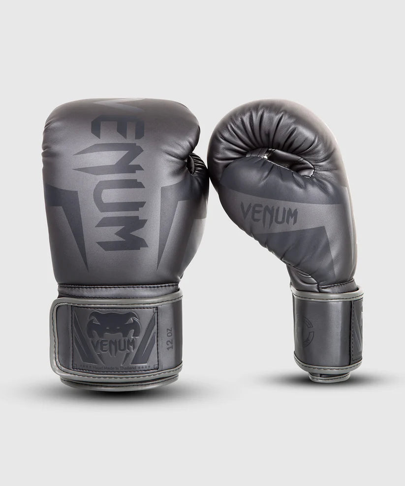 Venum Elite Boxing Gloves - Grey/Grey image 1