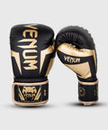 Venum Elite Boxing Gloves - Black/Gold Image 1